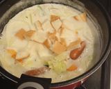 パン耳も消費☆お手軽！牛乳コンソメスープ作り方7写真