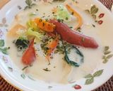 パン耳も消費☆お手軽！牛乳コンソメスープ作り方9写真