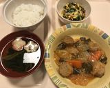 すまし汁(花麸ホウレン草)【病院食】作り方4写真