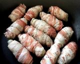 簡単♪オクラと梅の豚肉ロール♪作り方4写真