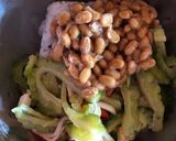 納豆とゴーヤのナムル風のまぜご飯作り方2写真