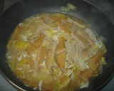 白菜と平てんの卵とじ(^^)作り方3写真