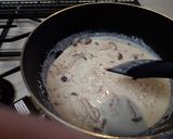 ランチに~鮭ときのこのクリームパスタ作り方7写真