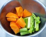 彩り野菜と鶏肉の黒酢炒め作り方4写真