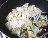 胸肉とのなすのケチャップ煮♪バジル沢山♪作り方8写真