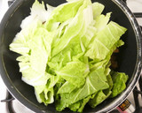 豚ロース薄切り肉と白菜★すき焼き風煮。作り方4写真