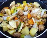 彩り野菜と鶏肉の黒酢炒め作り方11写真