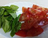 トマトとバジルのスクランブルエッグ作り方1写真