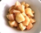 レンジで簡単！桃の蒸しパン作り方1写真