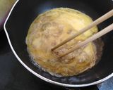 とろ玉と焼き鳥の親子丼作り方4写真