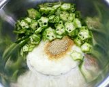 オクラと山芋のチーズ焼作り方2写真