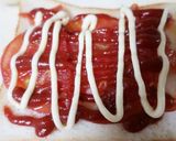 簡単薄焼き卵のガレット風ピザトースト作り方1写真