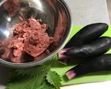ひき肉なす味噌作り方1写真