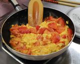 とろとろふんわり☆卵とトマトの中華風炒め作り方3写真