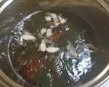 霜降りシメジ、わかめ、茗荷のお吸い物＾＾作り方6写真