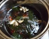 霜降りシメジ、わかめ、茗荷のお吸い物＾＾作り方7写真