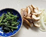 もち麦ごはんで☆きのこリゾット作り方1写真