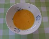 レンジ使用 卵とじあんかけ～離乳食～作り方1写真