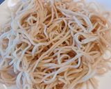 昆布茶と茹でそばで！おつまみ☆揚げ蕎麦作り方1写真