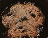 昆布茶と茹でそばで！おつまみ☆揚げ蕎麦作り方3写真