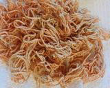 昆布茶と茹でそばで！おつまみ☆揚げ蕎麦作り方5写真