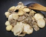 山芋と豚バラ炒め　麺つゆで簡単美味しい作り方4写真
