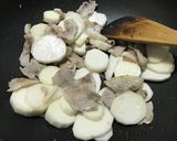 山芋と豚バラ炒め　麺つゆで簡単美味しい作り方3写真