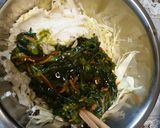簡単☆ネバネバめかぶ野沢菜豆腐作り方4写真