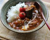ナスとトマトの無水カレー❤️夏野菜消費に作り方6写真