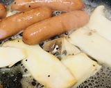 シンプル☆きのこ＆ソーセージのバター焼き作り方3写真
