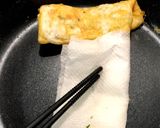 丸いフライパンで♫四角の卵焼き作り方3写真