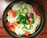 暑くなったら❤トマトと大葉のにんにく素麺作り方6写真
