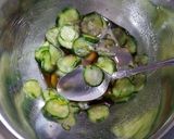 超簡単！胡瓜とカニカマの胡麻酢和え作り方2写真