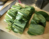鍋でたった5分！小松菜と油揚げの煮物作り方1写真