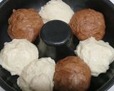 簡単ちぎりパン プレーンとココア作り方3写真
