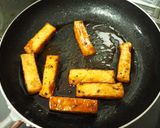 シンプル材料☆厚揚げの黒胡椒炒め黒酢あん作り方8写真