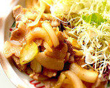 豚バラと玉ねぎだけ♫簡単生姜焼き作り方2写真