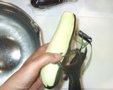 新・茄で茄子のラー油ソースかけ♪簡単作り方2写真