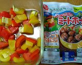 １分でできる彩り甘酢団子作り方1写真