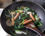ウインナーとホウレン草のマヨチーズ焼き♪作り方3写真