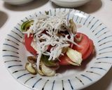 トマトのしらす茗荷乗せ♪作り方2写真