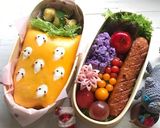 簡単キャラ弁 ハロウィン おばけ薄焼き卵作り方18写真