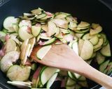 夏野菜とベーコンの冷製パスタ作り方3写真