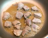 ゴーヤと豚ヒレ肉の黒ごまヘルシー炒め煮作り方4写真