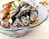 マクロビ☆揚げなすの香味だれ和え作り方6写真