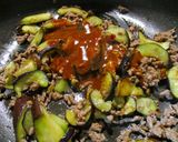 茄子のひき肉ピリ辛そうめん作り方3写真