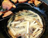 マクロビ☆素揚げかぼちゃのガーリック風味作り方2写真