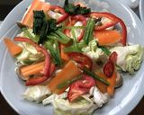 豚肉と野菜のカンタン蒸し作り方2写真