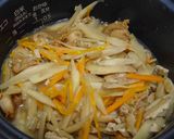 ベビーホタテの炊き込みご飯作り方5写真