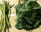 電子レンジでモロヘイヤのペペロンチーニ作り方1写真